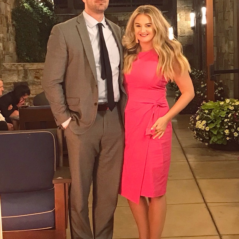 Pink cocktail dress